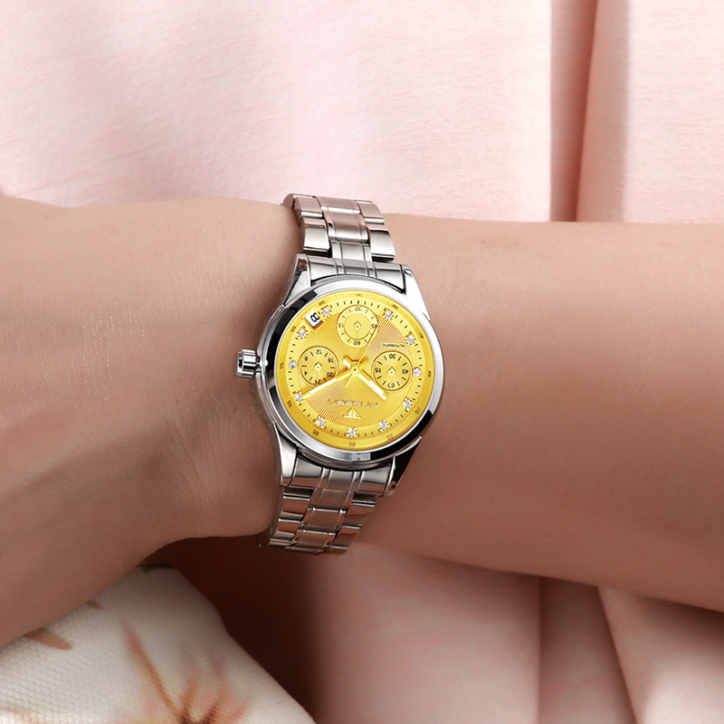 Foreign trade hot sale fashion women mechanical watches with calendar waterproof Automatic Self-Wind ladies watch for woman gift