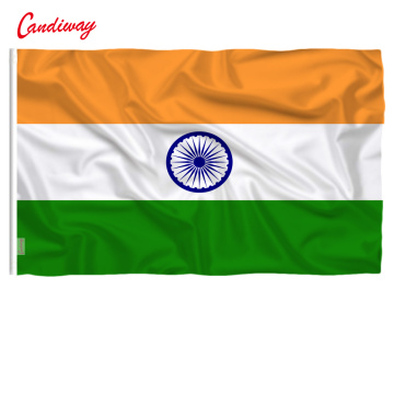 3X5 INDIA FLAG INDIAN COUNTRY FLAGS NEW BANNER Polyester Banner Flying150* 90cm outdoor NN100