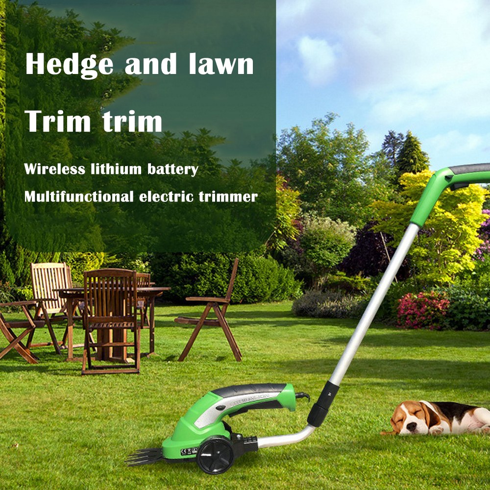 7.2V Mini Electric Grass Trimmer Lawn Mower Lithium-ion Cordless Hedge Trimmer Rechargeable Cutting Garden Tools Weeding Shear