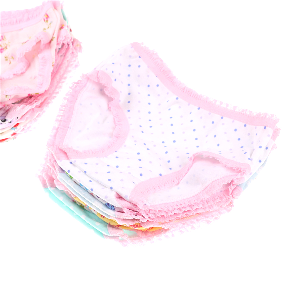 1Pcs/lot Girls Baby Girls Underwear Teenage CartoonSoft Printed Children Briefs Baby Panties Bow Teenage Children Cloth Kids