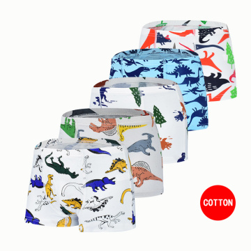 5 Pcs Children Underpants Boys Panties Cotton Cartoon Dinosaur Briefs For Boy Shorts Baby Panties Kids Underwear 2-9T