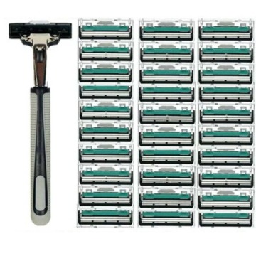 1/30PCS 2 Layers Quality Shaving Machine Safety Razor Blades Manual Shaving Shaver Face Care Beard Hair Remover Men's shaver