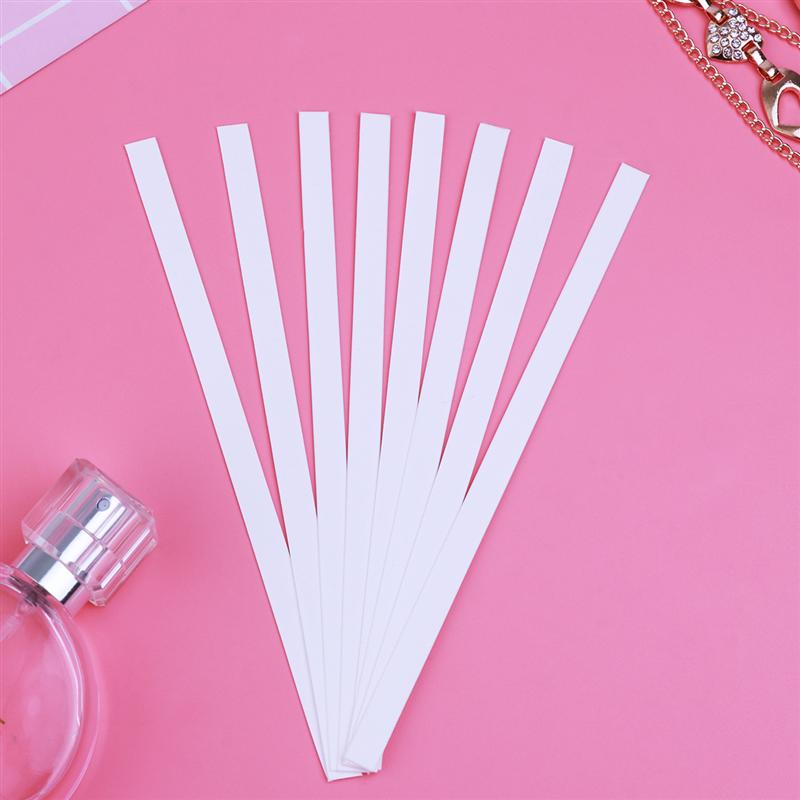 ROSENICE 100PCS Tester Strips Aromatherapy Fragrance Perfume Essential Oils Paper Strips Smell Paper Test Paper