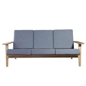 Hans Wegner Fabric Plank 3-seat Chair