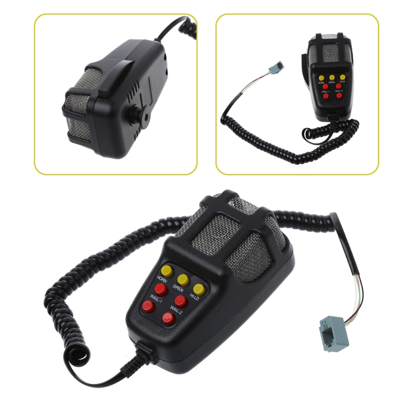 High Quality 100W 12V 7 Sound Car Truck Electronic Alarm Police Fire Loud Speaker PA Siren Horn MIC System Kit