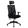 High Back Adjustable PP Mesh Chair Pad Armrest