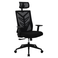 High Back Adjustable PP Mesh Chair Pad Armrest