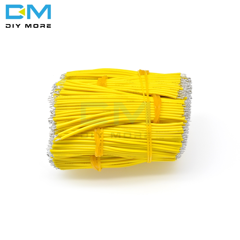 100PCS 24AWG 8CM Tin-Plated Breadboard PCB Solder Cable Fly Jumper Wire Cable Tin Conductor Wires 1007-24AWG Electrical Cable