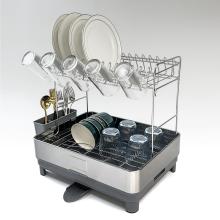 304 Stainless Steel 2 Tier Dish Drainer Rack