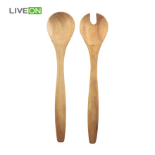 2pcs Solid Acacia Wooden Spoon Set