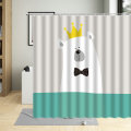 Cartoon Cute Bear Shower Curtain 3D Panda Colorful Animal Printing Curtains Children Bedroom Bathroom Decor With Hooks 240x180cm
