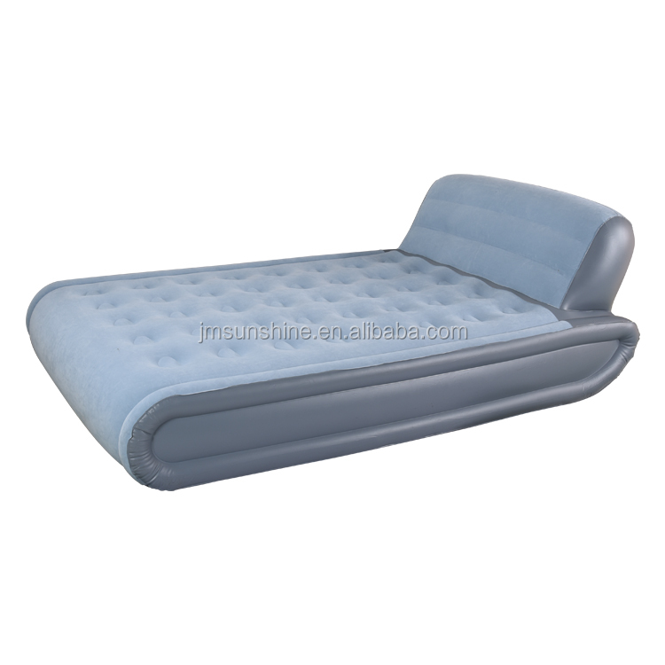 Pvc Flocking Blow Up Elevated Raise Air Bed 1