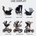 NEW High Quality 3 in 1 Baby Strollers Fashion Baby Carriage High Landview Infant Pram Traveling for Newborns Gift Fast Shipping