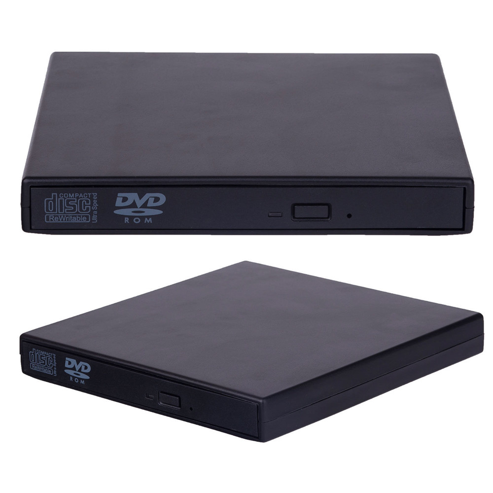 External DVD Drive USB 2.0 CD Burner Player Portable Slim External CD DVD ROM Optical Drive For Laptop MacBook Desktop Windows