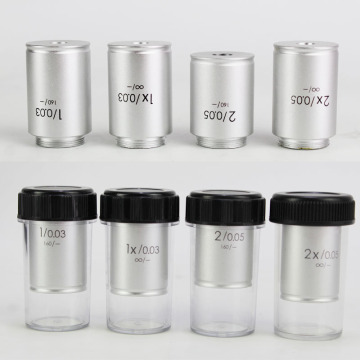 Objective Lens Microscope Low Magnification Objective Lens 1x 2x Infinity Objective Lens Professional Microscope Accessories