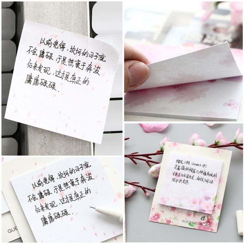 Fresh Cherry Natural Memo Pad Sticky Notes Shopping Check List School Supply Label