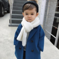 Baby Boy Girls Woolen Jacket Long Double Breasted Warm Infant Toddle Lapel Tweed Coat Spring Autumn Winter Baby Outwear Clothes