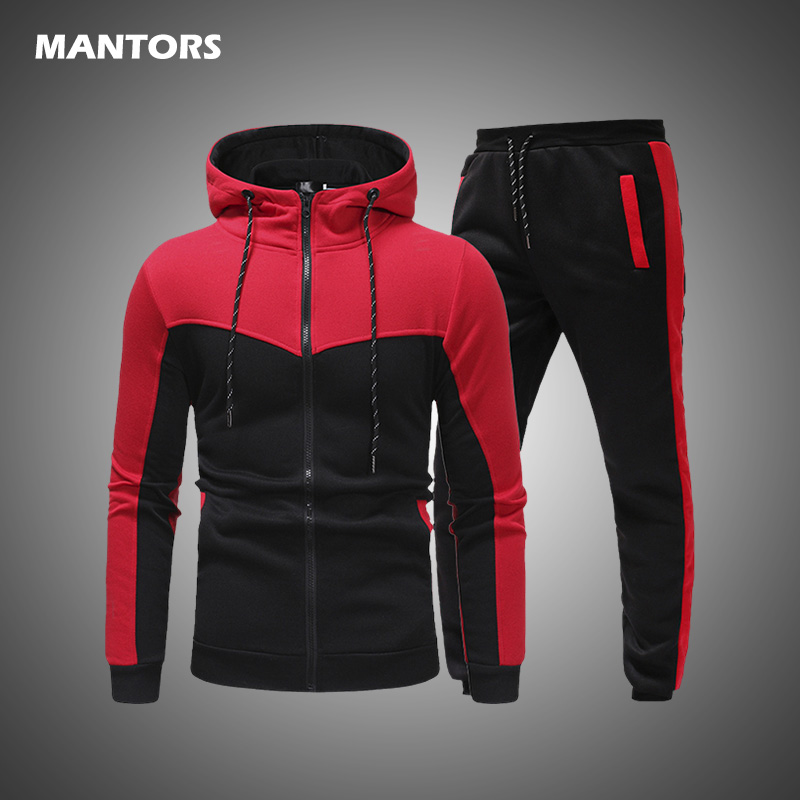 Men's 2 pieces Set Autumn Spring tracksuit men Sweatshirt Sports Set Gym Clothes Male Hoodies Pants Sportswear Casual Track Suit