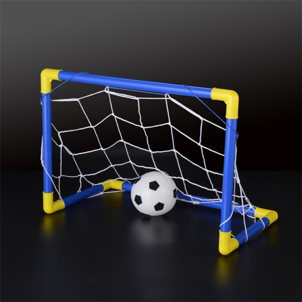 Large Portable Folding Children Football Net Door Sports Toys Inflatable Football Soccer Goal Post Frame Set with Inflator