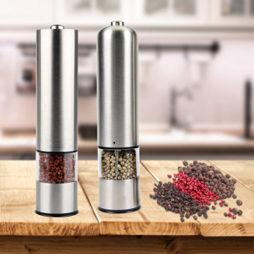 Electric Salt and Pepper Grinder Set Shaker Mills Adjustable Coarseness