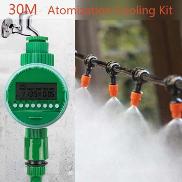 25m Automatic Micro Drip Irrigation System Garden Irrigation Spray Self Watering Kits with Adjustable Dripper