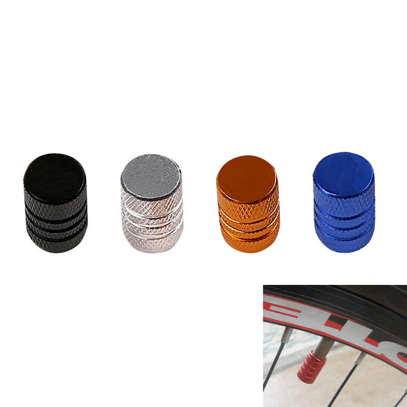 2 pcs Aluminum Alloy Car Wheel Tyre Caps Universal Automobiles Metal Valve Cap Auto Tire Valve Stem Dust Covers Car Accessories