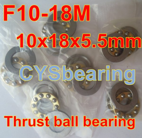 F10-18M thrust ball bearing with flat seat 10X18X5.5mm 10*18*5.5mm for 10mm shaft