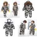 2021 Boy Baby Jacket 80% Duck Down Outdoor Infant Clothes Girl Boys Kids Jumpsuit 2~5y Russian Winter Snowsuit warm baby clothes