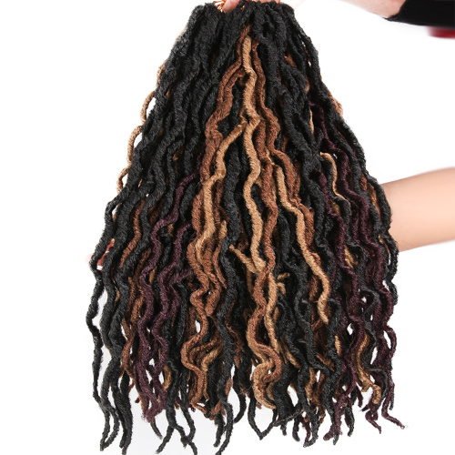 Wavy Faux Locs Ombre Curly Crochet Hair Extensions Supplier, Supply Various Wavy Faux Locs Ombre Curly Crochet Hair Extensions of High Quality