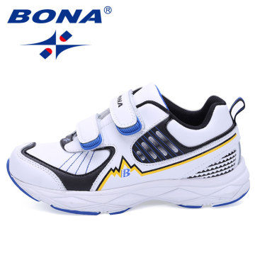 BONA New Fashion Style Boys Sneakers Hook & Loop Children Casual Shoes Outdoor Walking Shoes Kids Comfortable Fast Free Shipping