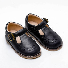 Wholesale Black Leather Kids Dress Shoes