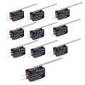 10pcs/lot V-153-1C25 Limit Switches Long Straight Hinge Lever Type SPDT Micro Switch Mayitr For Electronic Measuring Appliance