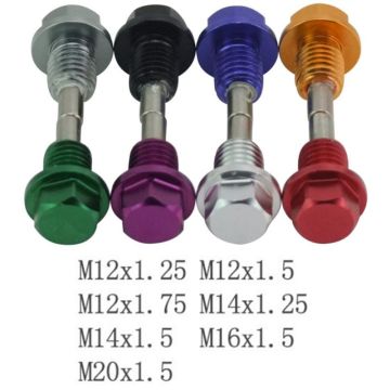 M12x1.5 M12x1.25 M14x1.5 Aluminum Alloy Magnetic Oil Drain Plug &Oil Drain Plug M76E