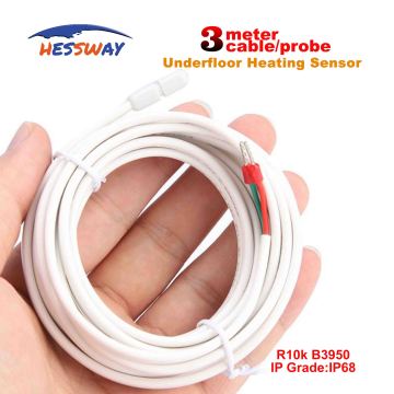 3M cable thermistor 3950 ntc floor heating temperature sensor for probe pin