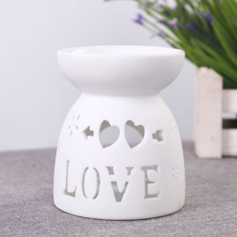 1PC New Designs Ceramic Candle Holder Essential Oil Burner Diffuser Aromatherapy Incense Lamps Porcelain Home Living Room Decors