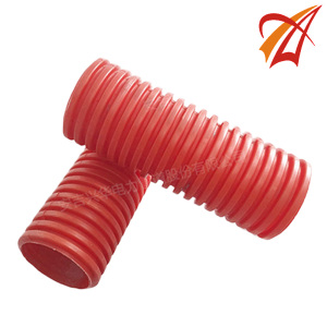 Red Double Wall MPP Corrugated Protection Pipe