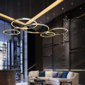 New Design Luxury Hotel Villa Lobby Aluminum Chandelier