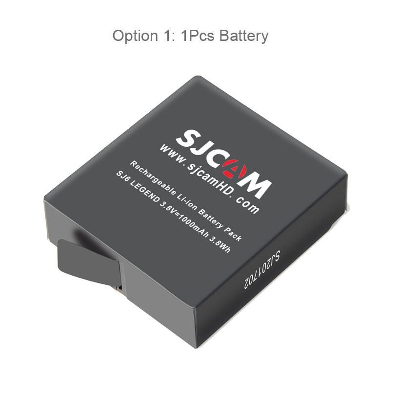 Original SJCAM SJ6 Legend Battery Accessories Dual Charger 1000mAh 3.8V Li-ion Batteries For SJCAM SJ6 Action Camera