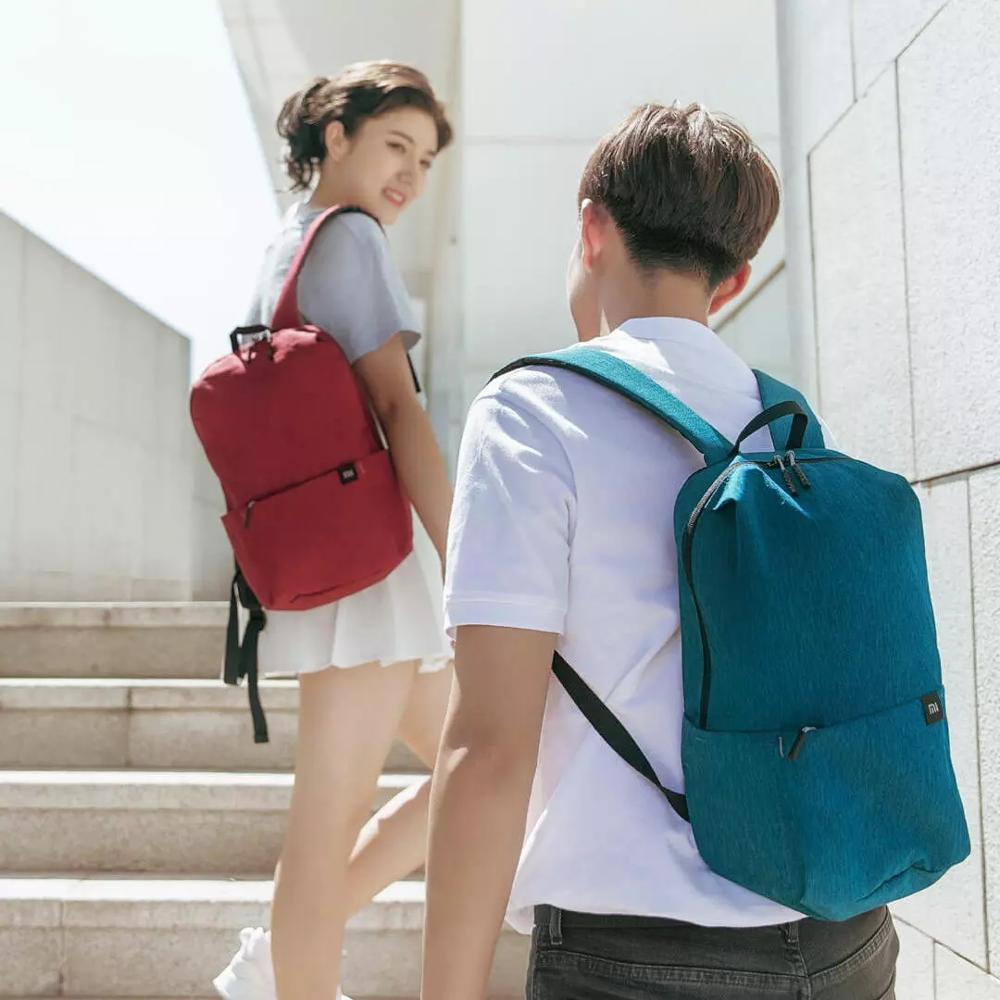 Original Xiaomi Colorful Small Backpack 10L Capacity Women Men Leisure Sports Bag Level 4 Water Repellent Travel Camping Backbag