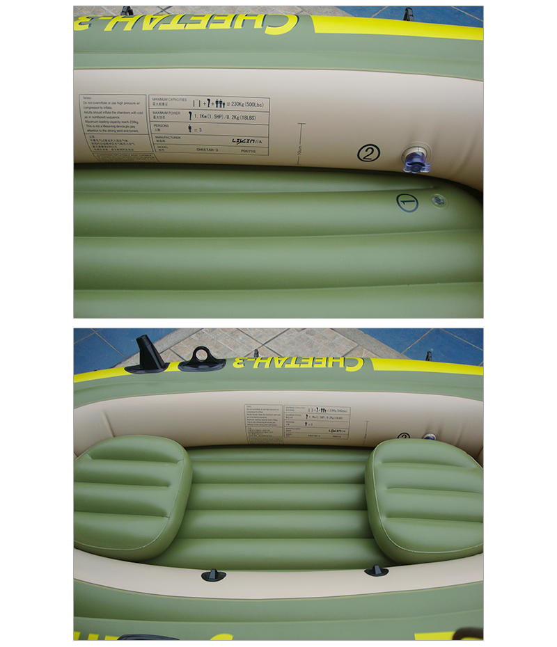 3 people PVC Inflatable Boat Set For Sale_06