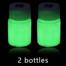 Green Luminous Paint Glow in the Dark Fluorescent Paint for Party Nail Decoration Arts Acrylic Paint 2 Bottles Phosphor Paint