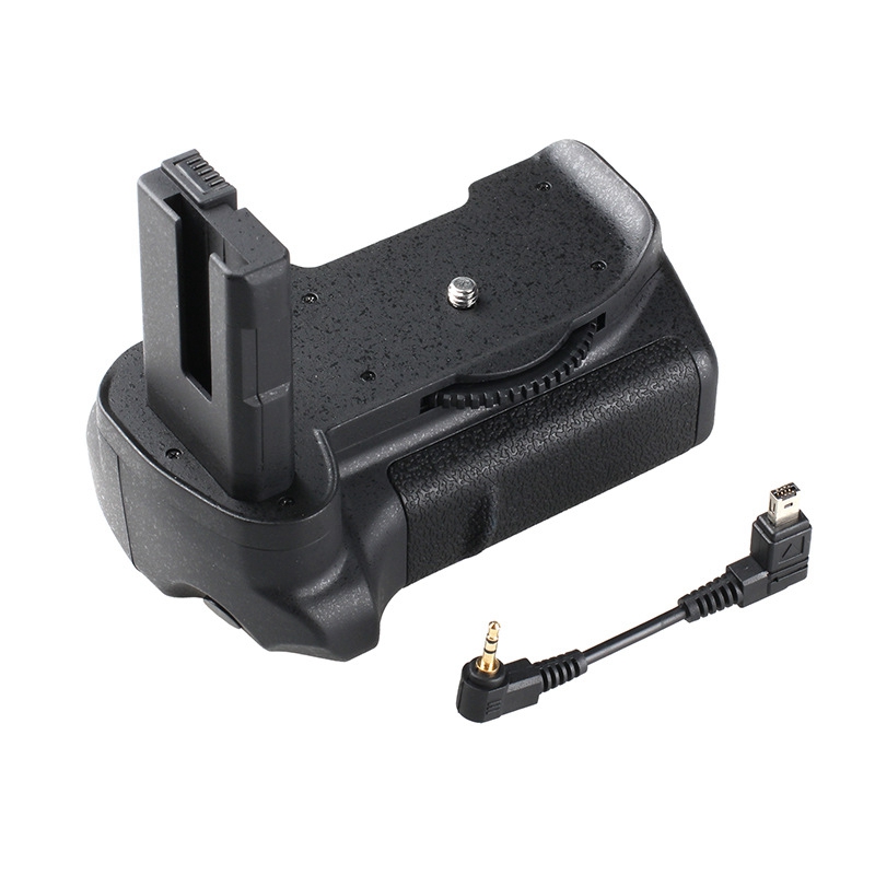 RISE-Vertical Camera Battery Grip Pack for NIKON D3100 D3200 D3300 DSLR Cameras Battery Handgrip Holder with Cable Kit