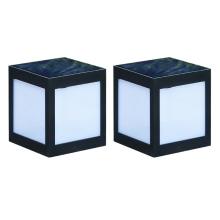 12LED Square Solar Energy Powered Pillar Lamps Waterproof Stigma Light Garden Villa Enclosing Wall Decorative Lamps