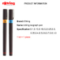 Rotring Isograph pen Porous-point refilled ink drawing pen 0.1mm-1.0mm needle hook line pen 1 piece