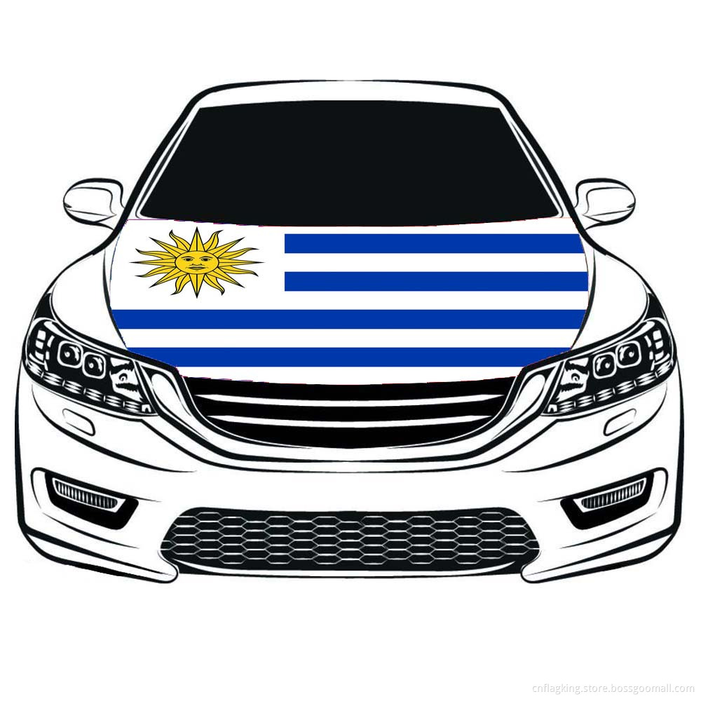 The Oriental Republic of Uruguay Flag Car Hood flag 100*150cm High elastic fabric