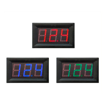 Mini LED Digital DC 0-100V Voltmeter Gauge Voltage Volt Fahrzeuge Panel Meter Red/Blue/Green 12V 24V 48V for Car etc