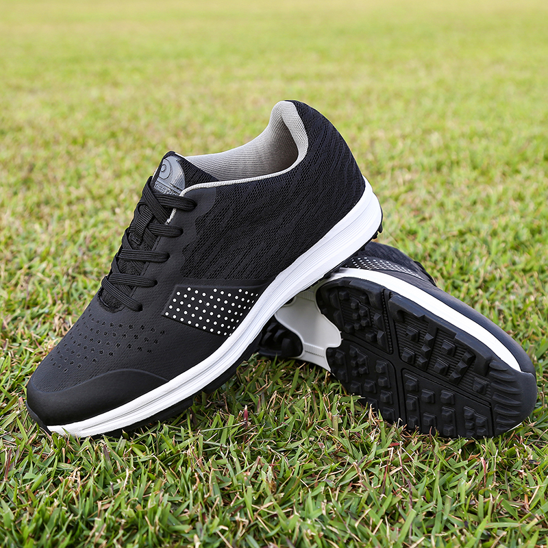Waterproof Men Golf Shoes Outdoor Anti Slip Golf Trainers Black Blue Professional Athletic Sneakers Breathable Sport Shoes Men