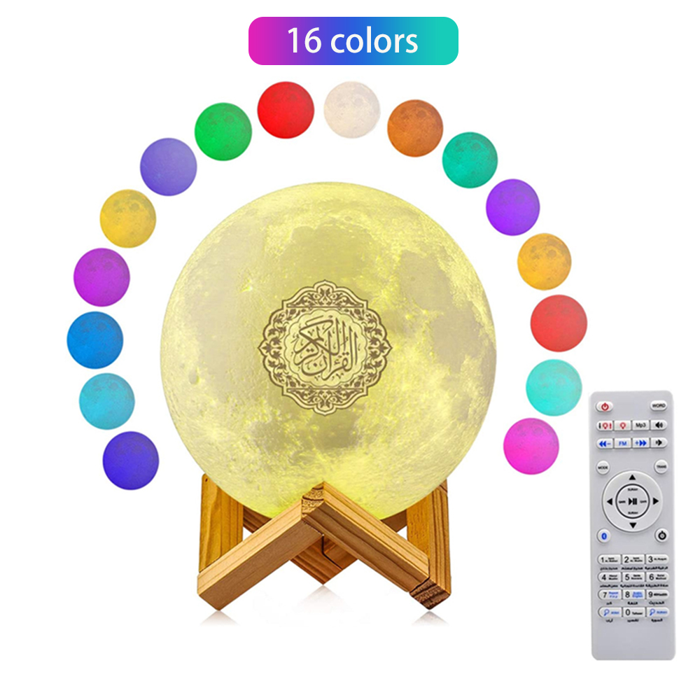 Bluetooth Quran Speaker LED Touch Night Light Lamp Islamic Gift Mp3 Koran Player Veilleuse Coranique