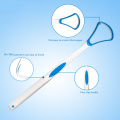 1PC Tongue Cleaner Plastic Scraper Tounge Oral Mouth Hygiene Care for Eliminating Bad Breath Oral Cavity (Color Random)