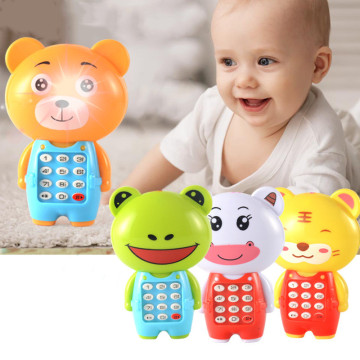 1pc Electronic Toy Phone Musical Mini Cute Children Phone Toy Early Education Cartoon Mobile Phone Telephone Cellphone Baby Toys